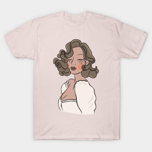 Elegant woman in a dress. T-Shirt